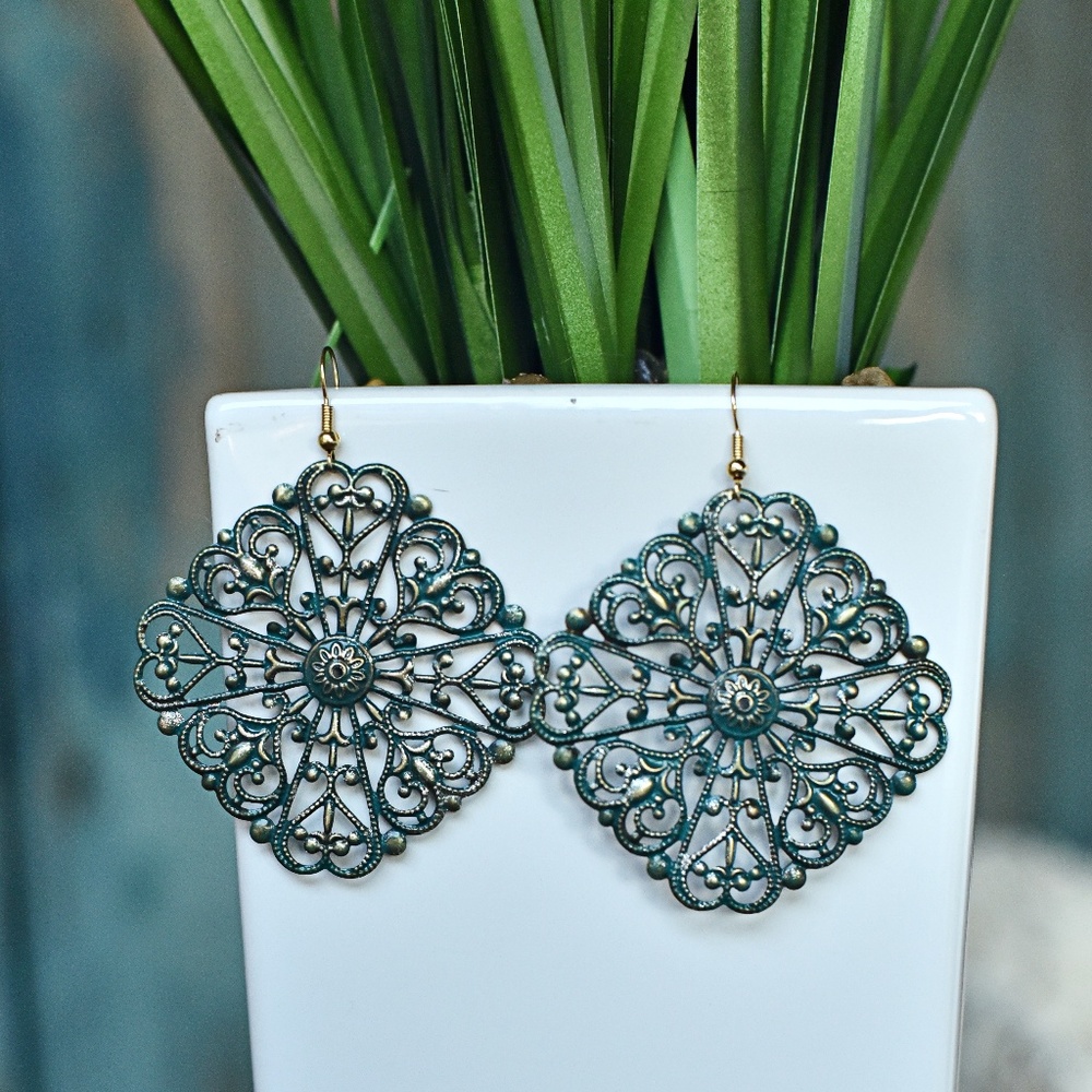 Hand-painted earrings